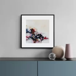 Wall Art Abstract Lines Girl Flower Fox Mountain Sky Canvas - Image 5