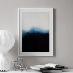 Wall Art Abstract Lines Girl Flower Fox Mountain Sky Canvas - Image 3