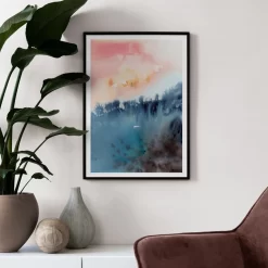 Canvas Prints Wall Art Abstract Pink Colorful - Image 4