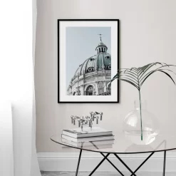 Grey Blue Vintage Car Sculpture Church Wall Art - Image 4