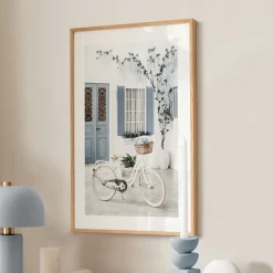 Staircase Bicycle Flower Nordic Posters - Image 4