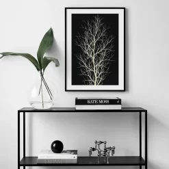 Abstract Landscape Full Moon Trees Plant Wall Art - Image 5