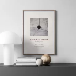 Black White Woman Fish Abstract Geometric Line Wall Art - Image 2