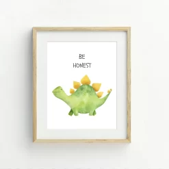 Cartoon Children's Behavior Learning Dinosaur Wall Art - Image 4