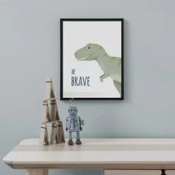 Cartoon Dinosaur Inspirational Quotes Nursery Wall Art - Image 5