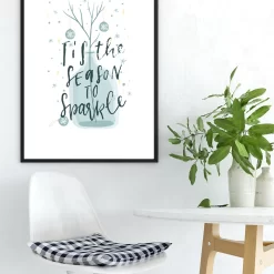 Cartoon Winter Scarf Penguin Bunny Quotes Wall Art - Image 5