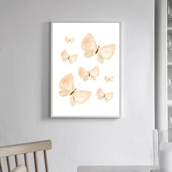 Cartoon Butterfly Sun Rainbow Baby Bedroom Wall Art - Image 2