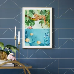 Leopard Tropical Leaf Plant Wall Art - Image 4