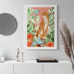 Leopard Tropical Leaf Plant Wall Art - Image 5