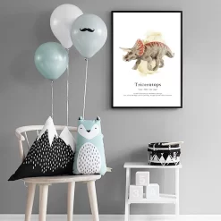 Tyrannosaurus Rex Triceratops Stegosaurus Brontosaurus Wall Art - Image 3