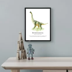 Tyrannosaurus Rex Triceratops Stegosaurus Brontosaurus Wall Art - Image 5