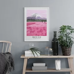 Abstract Mountain Water Sunflower Windmill Wall Art - Image 4