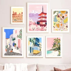 Tropical Jungle Plants Beach Desert Cactus Wall Art - Image 3