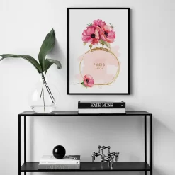 Pink Perfume Flowers Ice Cream Wall Art - Image 5