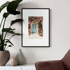 Aegean Island Scenic Reef Beach Door Arch Stairs Wall Art - Image 4