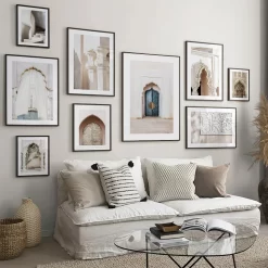 Muslim Building Relief Arch Door Spiral Staircase Wall Art - Image 5