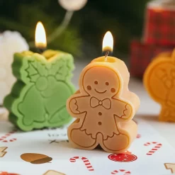 Natural Plant Scented Christmas Tree Snowflake Candles - Image 3