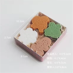 Natural Plant Scented Christmas Tree Snowflake Candles - Image 2