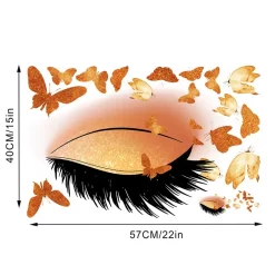 Colored Butterfly Eyes Wall Stickers - Image 4