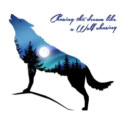 Starry Sky Wolf Moon Wall Stickers Living - Image 6