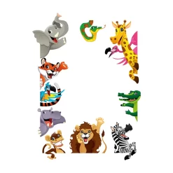 Adorable Dinosaur Lion Animal Wall Stickers - Image 6