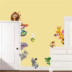 Adorable Dinosaur Lion Animal Wall Stickers - Image 5
