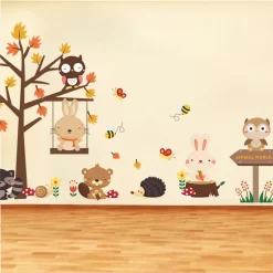 Adorable Dinosaur Lion Animal Wall Stickers - Image 3