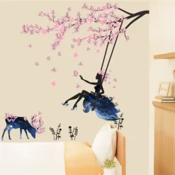 Flower Fairy Plum Blossom Wall Sticker - Image 3