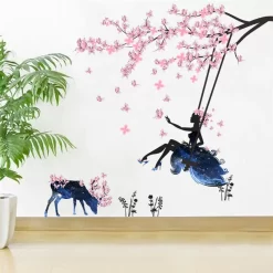 Flower Fairy Plum Blossom Wall Sticker - Image 2