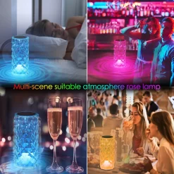 LED Round Crystal Table Lamp - Image 2