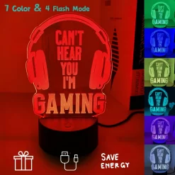 USB Cable Touch 7 Colors 3D Night Light - Image 2