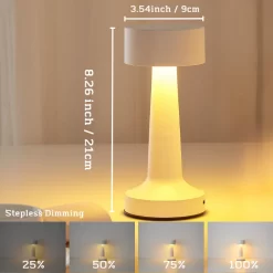 Touch Sensor Dimmable Metal Table Lamp - Image 2