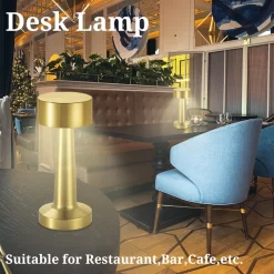 Touch Sensor Dimmable Metal Table Lamp - Image 4
