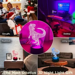 Night Light USB LED Touch 7 Color 3D - Image 5