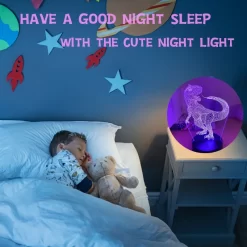 Night Light USB LED Touch 7 Color 3D - Image 3