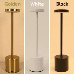 Simple LED Rechargeable Touch Metal Table Lamp - Image 2