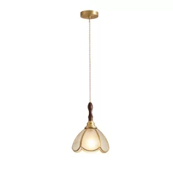 Modern Copper Glass LED Pendant Lamp - Image 6
