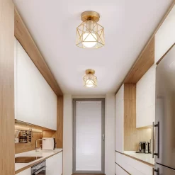Black Wrought Iron Led Ceiling Light - Image 3