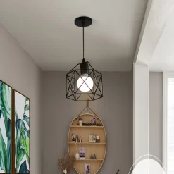 Black Wrought Iron Led Ceiling Light - Image 2