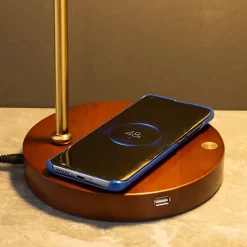 Wireless Charging Metal Study Nordic Lamp - Image 3