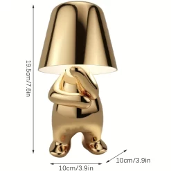 Golden Decor Thinker Statue LED Table Lamp - Image 6