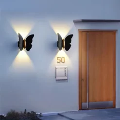 Modern Minimalist Outdoor Butterfly Lamp - Image 4