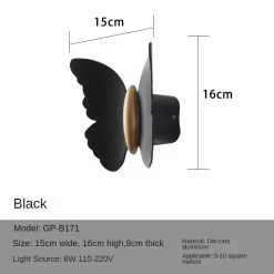 Modern Minimalist Outdoor Butterfly Lamp - Image 6