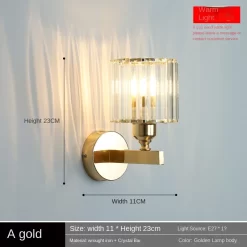 Wall Lamp Bedside Bedroom Simple and Luxurious - Image 3