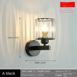 Wall Lamp Bedside Bedroom Simple and Luxurious - Image 2
