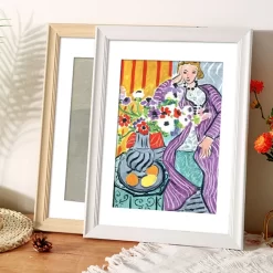 A4 Wooden Photo Frame Oil Painting - Image 3