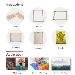 DIY Natural Solid Pine Wood Pictures Frame - Image 5