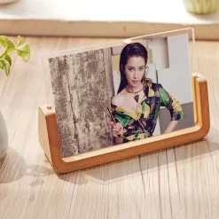 Creative LED lights Solid Wooden Photo Frame - Image 5