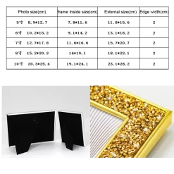 Creative Flash Drill Metal Picture Frame - Image 6