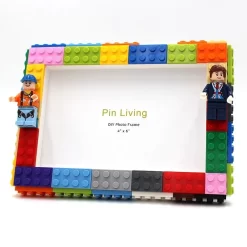DIY Colorful Building Blocks Photo Frame - Image 3